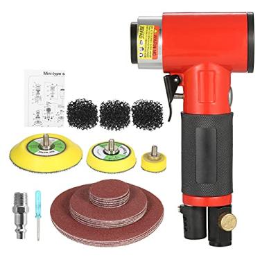 Imagem de Tingpai 2942 conjunto de moedor pequeno carro de beleza pneumática de moagem e máquina de polimento modelo excêntrico com disco de moagem de 1 polegada/2 polegada/3 polegada cada + l a de 1 polegada/2 polega