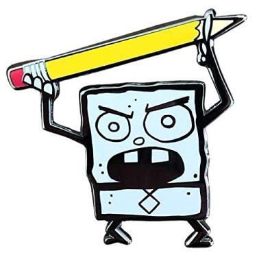 Imagem de Broche esmaltado colecionável Bob Esponja Calça Quadrada DoodleBob