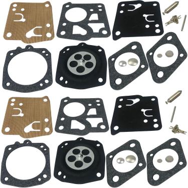 Imagem de FJSa Kit de reparo de reconstrução de carburador para Tillotson RK-23HS RK-17HS Poulan 201 223 245 360 400-450 451 4200 5200 36 Homelite XL SXL915 X-12 Super XL Oleomac 261 251 254 34 50 481 482