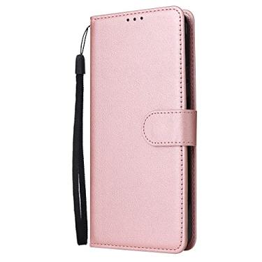 Imagem de Capa de couro carteira para Xiaomi Redmi 11 10 10A 10C 9 9A 9C 9T 8 8A 7A Nota 11 Pro 11S 10 Pro 9 8 7 Mi Para Poco X3 Pro F3 11T 12 Lite, ouro rosa, para Redmi 7A