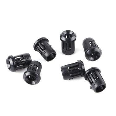 Imagem de 50 peças 3mm, 5mm, 8mm, 10mm LED preto soquetes de náilon lâmpada titular do diodo(3mm/0.12in)