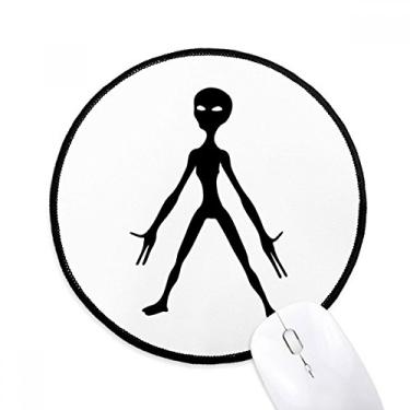 Imagem de DIYthinker Universo Alienígena monstro alienígena mouse pad desktop escritório tapete redondo para computador