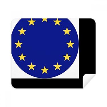 Imagem de Pano de limpeza de tela de telefone bandeira nacional da UE Europa símbolo do país pano de limpeza 2 peças tecido de camurça