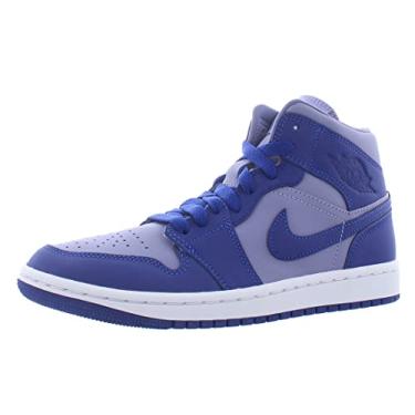 Imagem de Nike Air Jordan 1 Mid Se L sapatos femininos, Ferro roxo/azul real profundo, 12