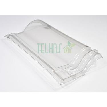 Imagem de Kit 10 Telhas Transparente Maristela Mediterrânea M14 Top Telha 43X24