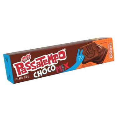 Imagem de Biscoito Nestlé Passatempo Recheado Chocolate Chocolate 130G Embalagem