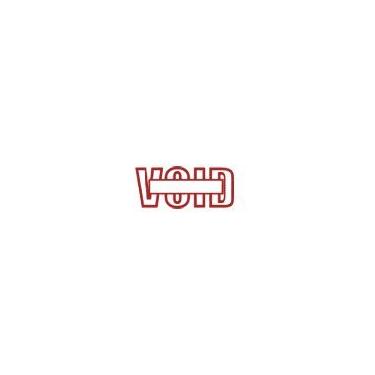 Imagem de Carimbo VOID com caixa de data auto-tintado - Vermelho