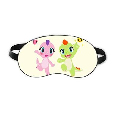 Imagem de Dinosaur Kingdom Love You Sleep Eye Shield Capa de sombra macia para noite