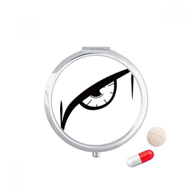 Imagem de Caixa de comprimidos preta para decoração de olhos Vector Caixa de armazenamento de medicamentos Dispensador de recipiente