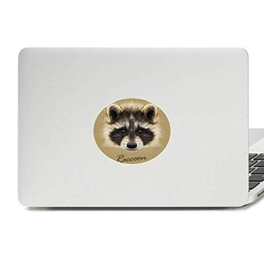 Imagem de Adesivo de notebook Little Mischievous Brown Raccoon Animal Vinyl Emblema Graphic Laptop Decalque