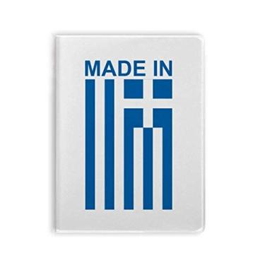 Imagem de Diário de capa macia Made in Greece Country Love capa de goma