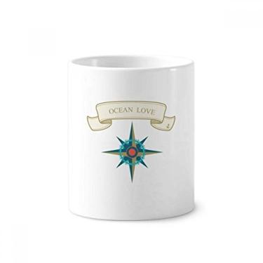 Imagem de Suporte para caneta de escova de dentes com estampa de bússola Ocean Love Sea Sailing