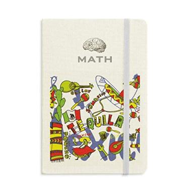 Imagem de Tequila Sombrero Guitar Chili Mexico Elment Caderno de Matemática, Diário Clássico A5
