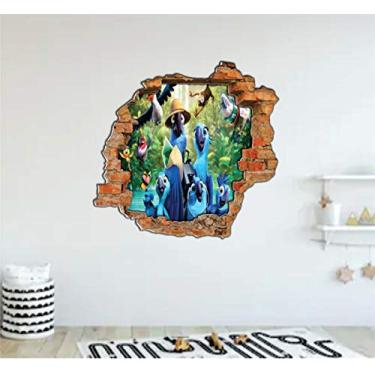 Imagem de Adesivo Buraco de Parede Desenhos tamanho 55cm x 50cm Rio