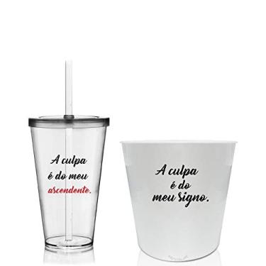 Imagem de Kit 1 copo e 1 baldinho de pipoca Personalizados Signos