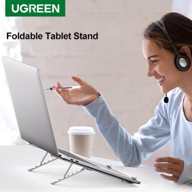 Imagem de Ugreen portátil dobrável suporte para macbook ar pro alumínio tablet suporte portátil notebook