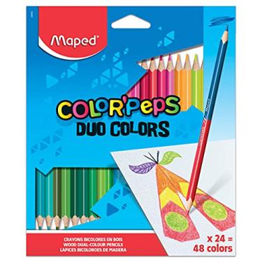 Imagem de Lápis de Cor, Maped, Color Peps Duo Caixa, 829602, 24 Lápis/48 Cores
