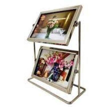 Imagem de Porta Retrato Duplo Com Vidro Namorados Giratorio 4 Fotos