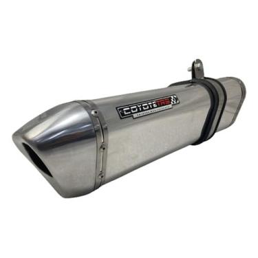 Imagem de Escape/Ponteira Coyote TRS Tri-Oval Alumínio - CB 300F Twister ano 2023 em Diante - Polido