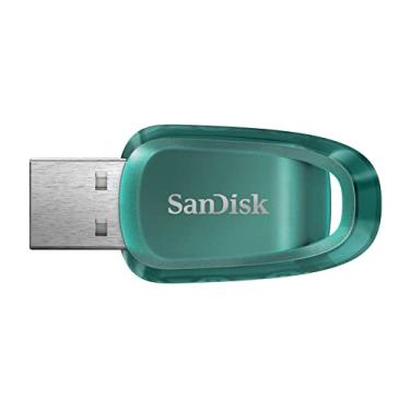 Imagem de SanDisk Flash Drive Ultra Eco USB 3.2 Gen 1 de 64 GB - SDCZ96-064G-G46, azul-verde