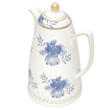 Imagem de Garrafa Térmica Wolff em Porcelana Floral Branca - 900ml