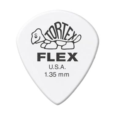 Imagem de Jim Dunlop Palhetas de guitarra Tortex Flex Jazz III, 1,35 mm, brancas (468P1.35)
