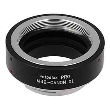 Imagem de Fotodiox Adaptador de montagem de lente Pro compatível com M42 (montagem de parafuso de rosca de 42 mm x1) lente para câmera de vídeo Canon XL. filmadora XL-1, XL-1s, XL-2, XL-H1 HDV