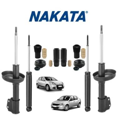 Imagem de Jogo Amortecedor Nakata Dianteiro+ Traseiro Renault Sandero + Kit Batente