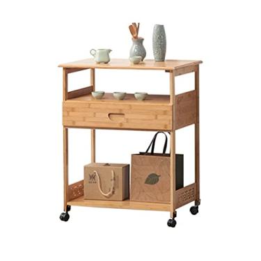 Imagem de AOKLEY Mesa lateral mesa de café mesa de chá sofá mesa lateral pequena mesa lateral de café sala de estar quarto mesa lateral de canto conjunto de chá rack de armazenamento (com polia) mesa de centro para sala de estar (cor: latão)