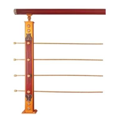 Imagem de Corrimãos simples para etapas externas, corrimão de liga de alumínio para escada, corrimão interno de metal de alta resistência para uso doméstico