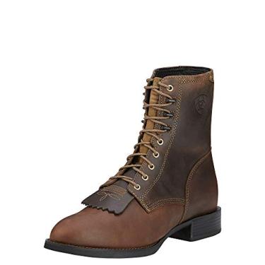 Imagem de Ariat Heritage Lacer Bota masculina de couro com bico redondo, Marrom envelhecido, 11.5 Wide
