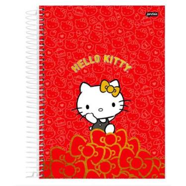 Imagem de Caderno Universitário 1 Matéria 80 Folhas Hello Kitty Jandaia