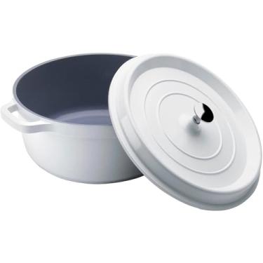 Imagem de Caçarola Redonda Branca Alumínio 6,8 L - Hercules