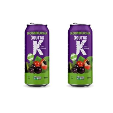 Imagem de 2x Kombucha Guaraná e Açaí 350ml Doutor K