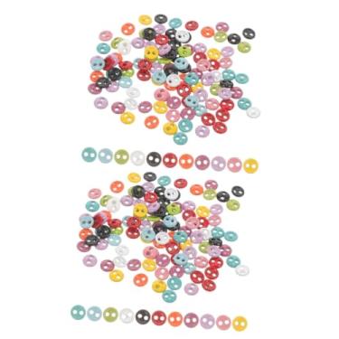 Imagem de Tofficu 200 Unidades mini botões facil de usar costura acessorios botões de reposição para boneca botões de bricolage roupas botão pequeno fivela de jóias Acessórios bebê resina