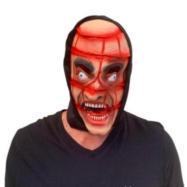 Imagem de Máscara Homem Fatiado Fantasia Assustadora Halloween Carnaval Cosplay