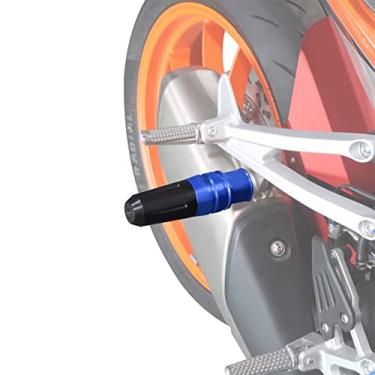 Imagem de HAONEL Moldura traseira universal CNC alumínio compatível com Z900 Z650 Z900RS Ninja 400 650 1000 ZX10R ZX6R ZX12R Z800 Z750 Z125 Z400 Z300 Proteção de carenagem de motocicleta almofada de colisão