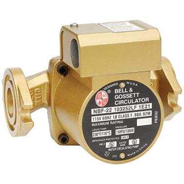 Imagem de Bell & Gossett 103252 Modelo Nbf-22 Circulador de rotor úmido sem chumbo para água potável/Nbf e SSF, conexão de flange, 115V, 92W, bronze sem chumbo