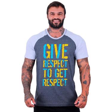 Imagem de Camiseta Tradicional Manga Curta MXD Conceito Give Respect To Get Respect Masculina-Masculino