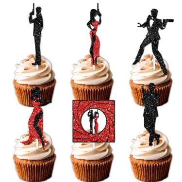 Imagem de S-Cp-1123Sorvete Fruta Sobremesa Cupcake Topper Colorido Glitter Feliz Aniversário Sensorial Pop Jogo Decoração Suprimentos Chá de Bebê Meninos Meninas Decorações de Festa de Aniversário