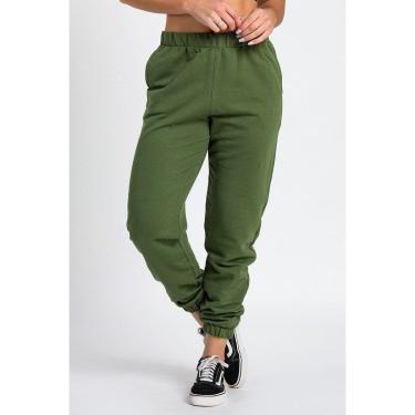 Imagem de Calça Jogger Color Peluciada Militar-Feminino