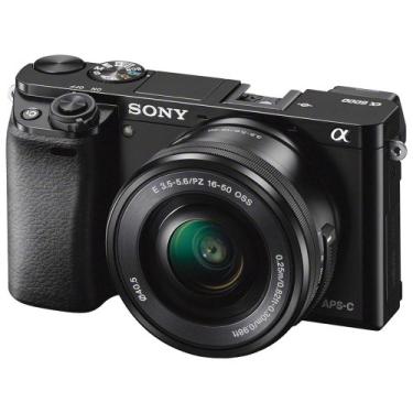 Imagem de Sony Câmera Digital Espelhada Alfa A6000 Câmera Digital 24.3Mp Slr Com LCD De 3,0 Polegadas Com Lente De Zoom De Energia De 16-50Mm Preto Em Tamanho Real