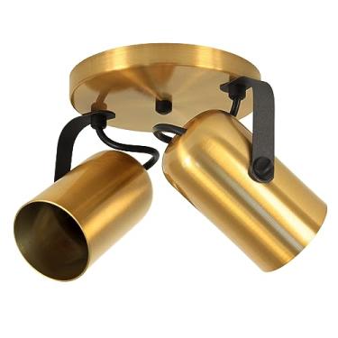 Imagem de Luminária Teto 2 Spots Direcionáveis Focus Fit Dourado 1282