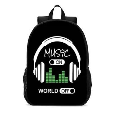 Imagem de Mochila Escolar Infanto Juvenil Music Novidades 0376-Unissex