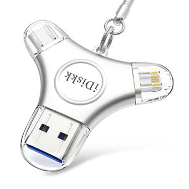 Imagem de iDiskk Cofre de fotos com certificado App-le de 256 GB para iPhone 15 USB C, iPad Pro, Android, Samsung Flash Drive para iPhone, armazenamento de fotos, iPad Pro, bastão de fotos para iPhone e