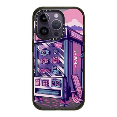 Imagem de CASETiFY Capa Impact para iPhone 14 Pro [4X testada contra quedas de grau militar/proteção contra quedas de 2,5 m/compatível com Magsafe] - Máquina de venda automática retrô - preto brilhante