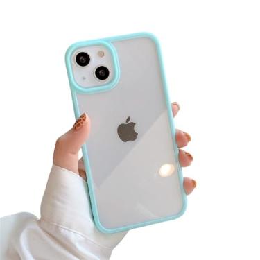 Imagem de Capa de telefone acrílico de cor sólida, simples e transparente para iphone15 14 13 12 11 Pro Max X XR XSMAX 7 8 Plus SE TPU capa, X2, para iPhone 11