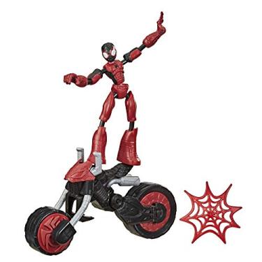 Imagem de Boneco Marvel Bend and Flex, Flex Rider Spider-Man 2 em 1 com Moto - Homem-Aranha - F0236 - Hasbro