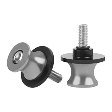 Imagem de CHIFUN 2 peças 10 mm M10 X1,5/1,25 bobinas de braço oscilante de motocicleta deslizantes CNC alumínio bobinas parafuso de suporte compatível com VULCAN S 650 900 Ninja 250 300 ZX-10R ZX-6R (titânio)