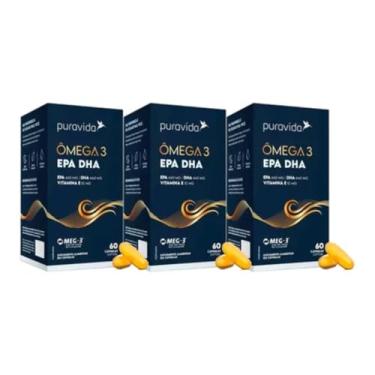 Imagem de Kit 3x Ômega 3-660 Mg De Epa - 440 Mg De Dha - Pura Vida